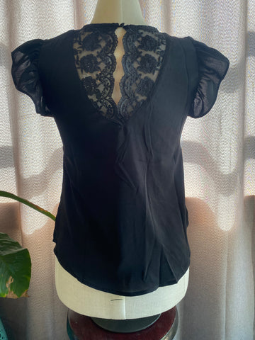 Simple Moments Lace Back Top