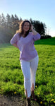 Lovely in Lilac Dolman Top