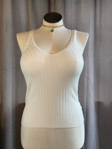 Everyday Ease Ribbed Sweater Tank