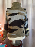 Cozy for Camo Turtle Neck Sweater