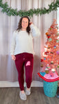 Snowflake Dreams Fleece Jogger Legging